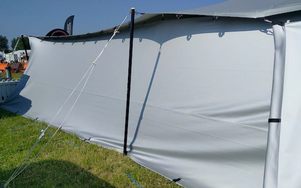 Tent with cheap sides