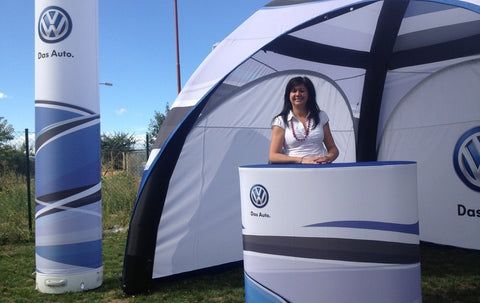 Axion Sealed Inflatable Desks - Stretch Event Tents USA