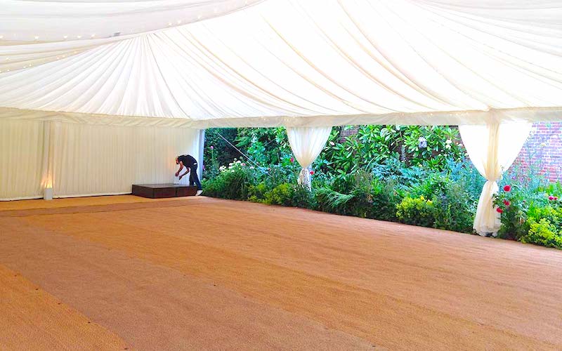 tent flooring CoirFloor - PVC backed Coir Event Flooring