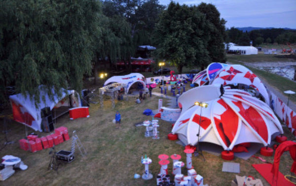 Axion Flower Inflatable Tent - Stretch Event Tents USA