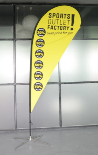 25% OFF - Promotional Tear Drop Flags / Flying Banners - Stretch Event Tents USA