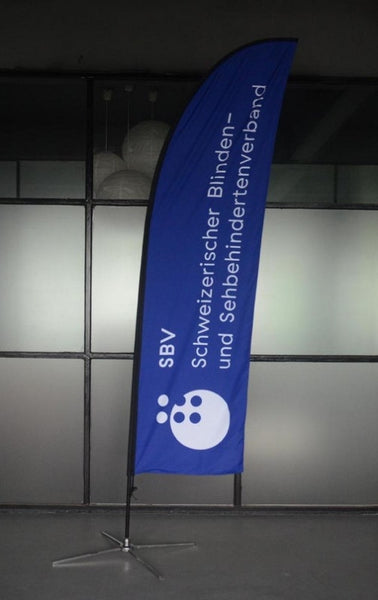 Promotional Flags / Flying Banners - Stretch Event Tents USA