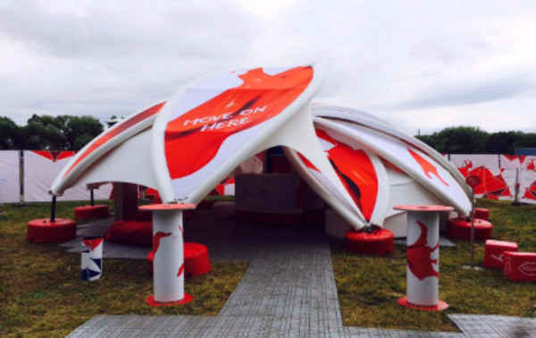 Axion Flower Inflatable Tent - Stretch Event Tents USA