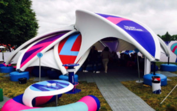 Axion Flower Inflatable Tent - Stretch Event Tents USA