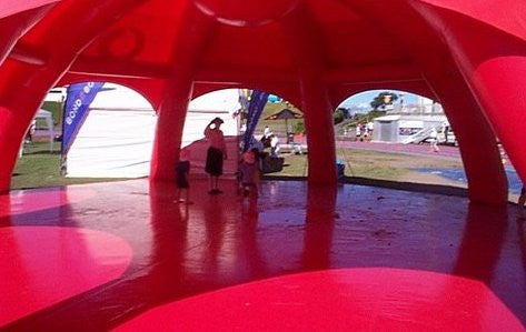 tent with inflatable floor PVC fabric flooring / ground sheets