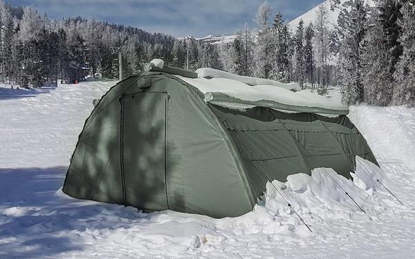 inflatable concrete tent NIXUS PRO – Modular high pressure inflatable shelter