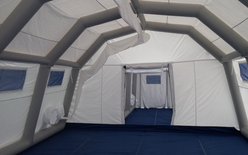 Negative Pressure Inflatable Medical or Industrial Tent