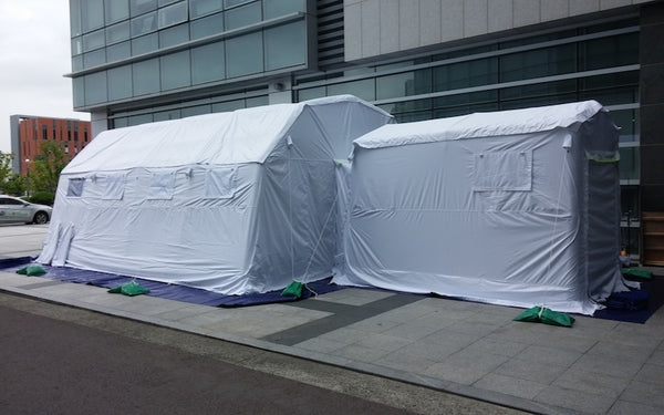 Negative Pressure Inflatable Medical or Industrial Tent - Stretch Event Tents USA