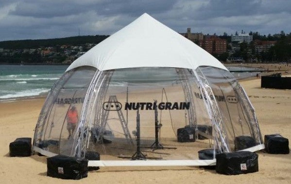 mos tent event MEGA Dome - Stretch Tent Truss Stage