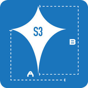 Lycra Sails - S3: 4 Point Sails - Stretch Event Tents USA