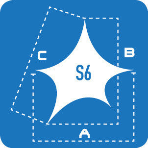 Lycra Sails - S6: 5 Point Sails - Stretch Event Tents USA