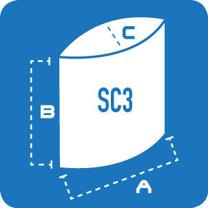 Stretch Shape - SC3: Ellipse Wall - Stretch Event Tents USA