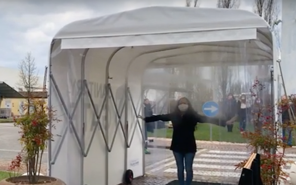 Decontamination and Sanitation Tunnel - Stretch Event Tents USA