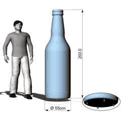 AXION Sealed Inflatable Promotional Bottles & Cans - Stretch Event Tents USA