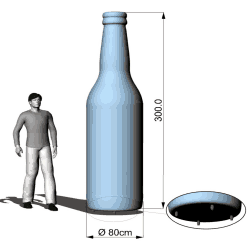 AXION Sealed Inflatable Promotional Bottles & Cans - Stretch Event Tents USA