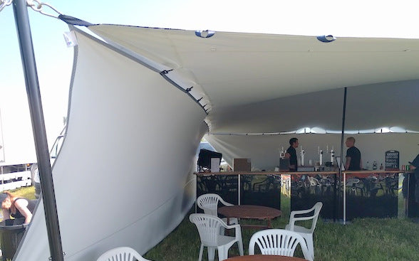 tents with walls Stretch tent removable side walls