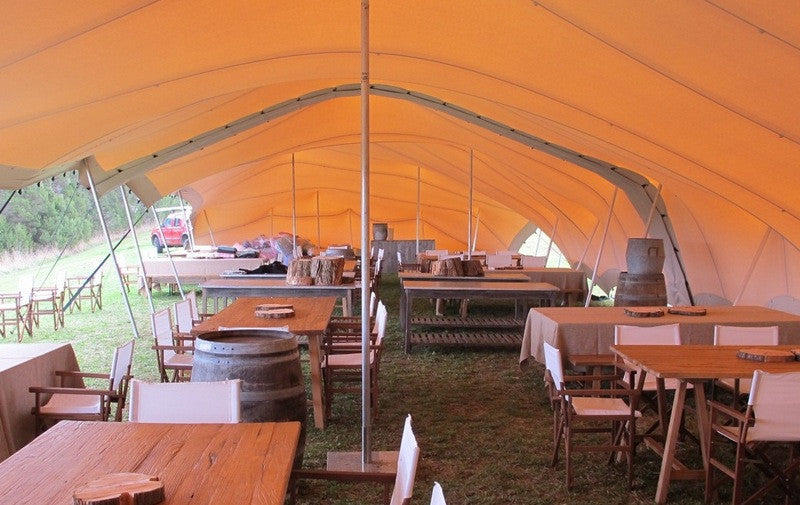 connector tents Stretch tent connectors and gutters