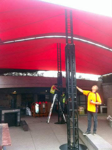 king pole tent Winch Truss King Pole